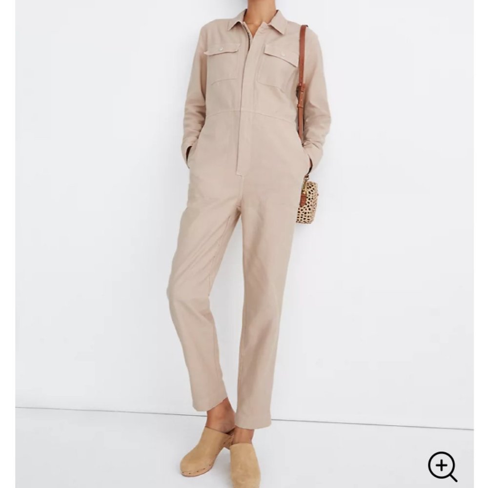NWOT Madewell Garment-Dyed Zip-Front Coveralls